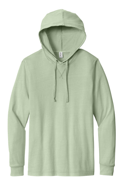 Front View of LichenGrn Allmade Unisex Mineral Dye Organic Cotton Hoodie Tee AL6305