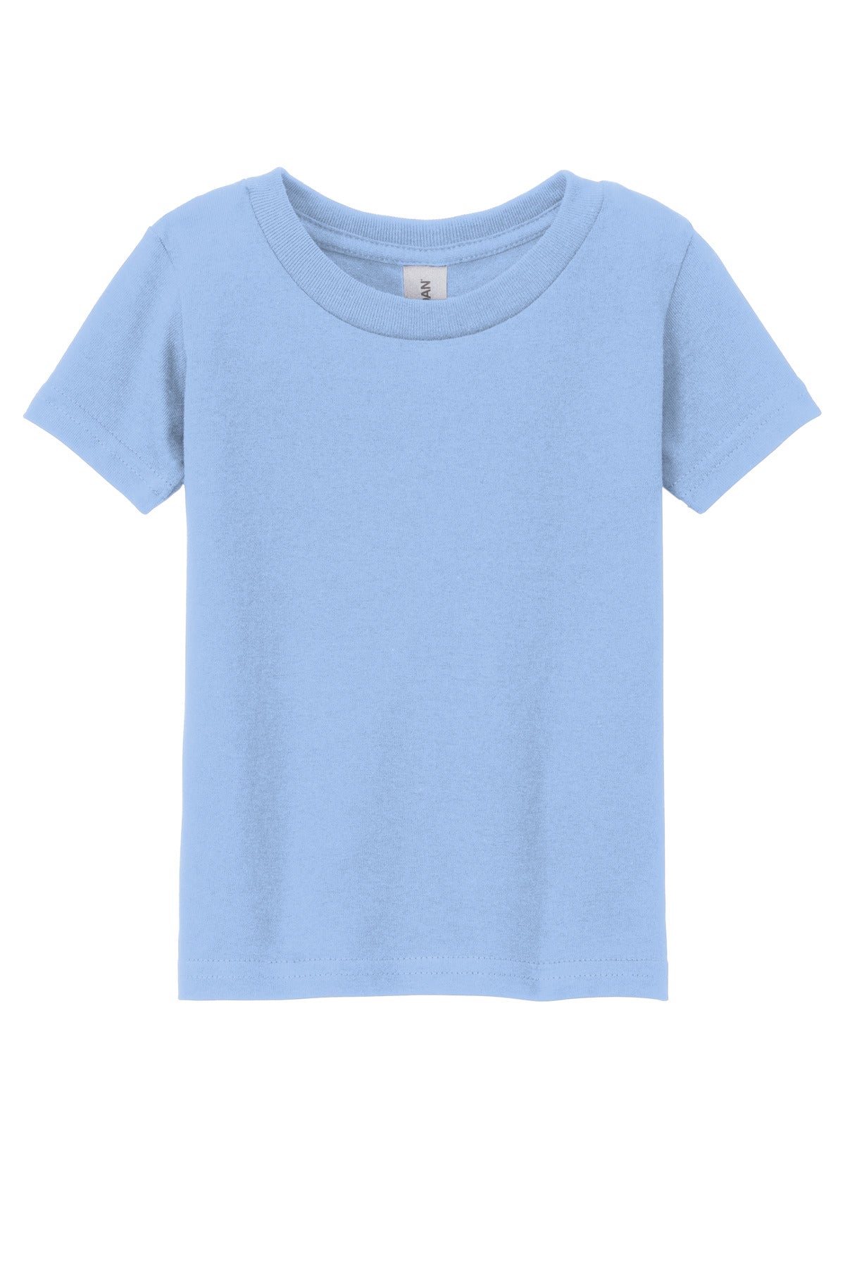 Front View of Light Blue Gildan Heavy Cotton Toddler T-Shirt 5100P