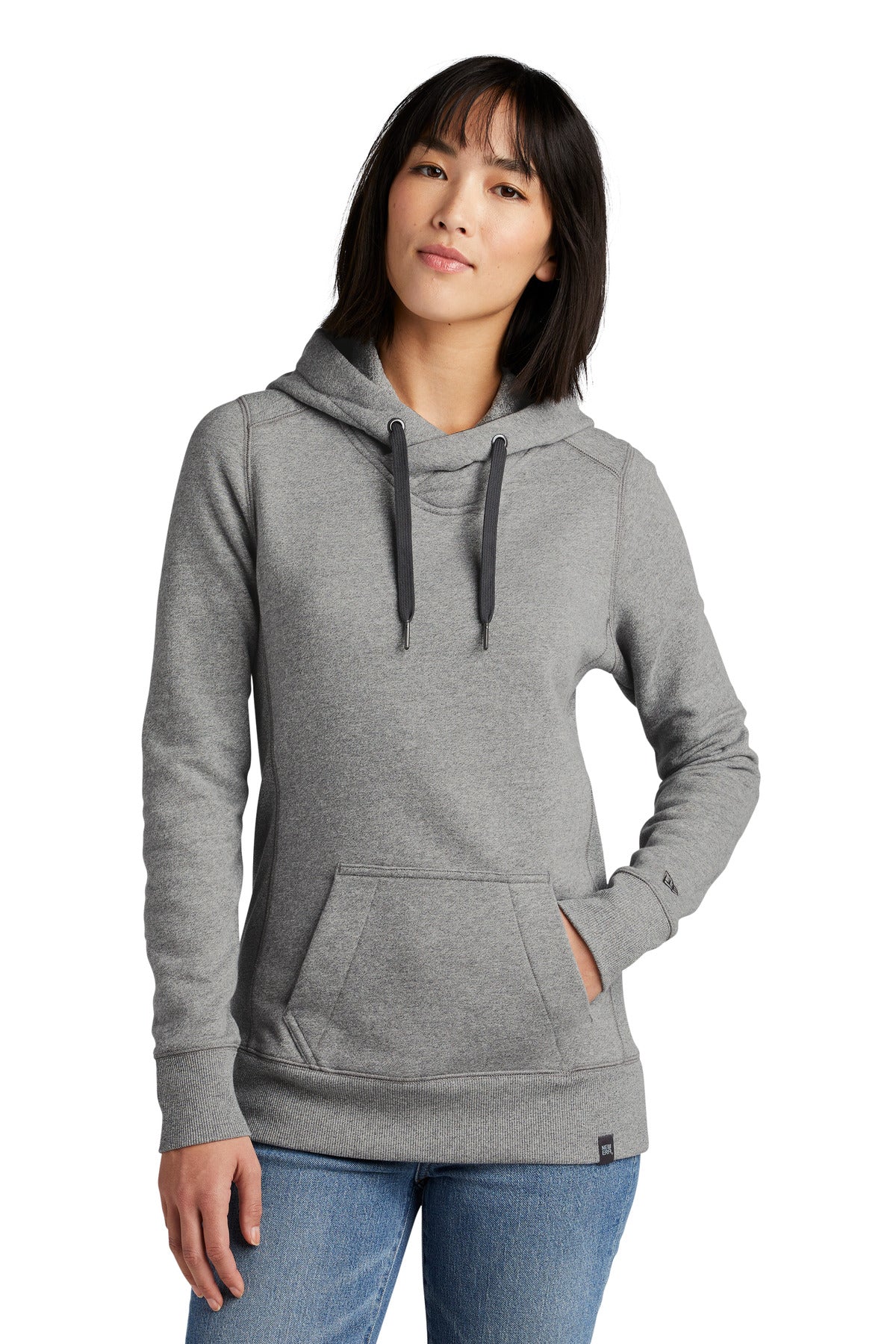 Front View of Light Graph Tw New Era Women's French Terry Pullover Hoodie. LNEA500