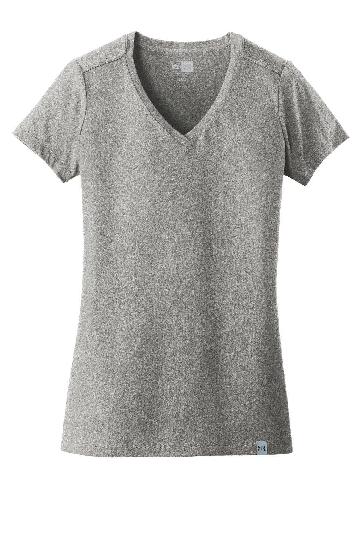 Front View of Light Graph Tw New Era Women's Heritage Blend V-Neck Tee. LNEA101