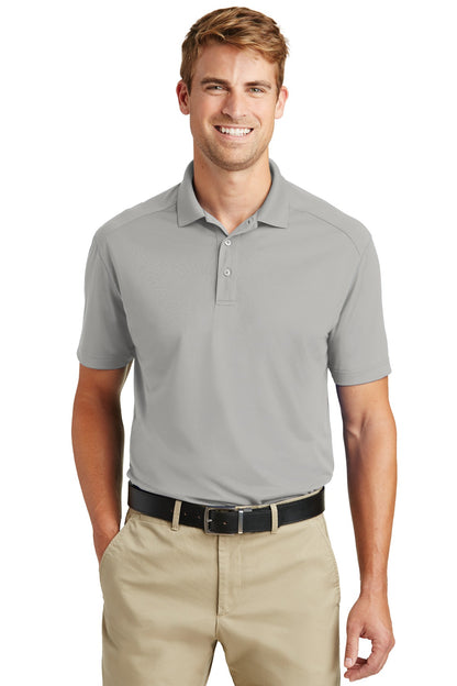 Front View of Light Grey CornerStone Select Lightweight Snag-Proof Polo. CS418