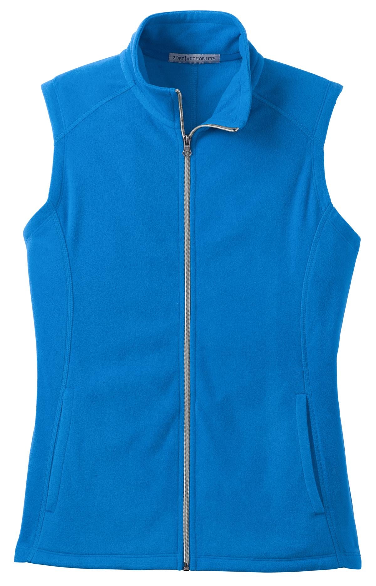 Front View of Light Royal Port Authority Women's Microfleece Vest. L226