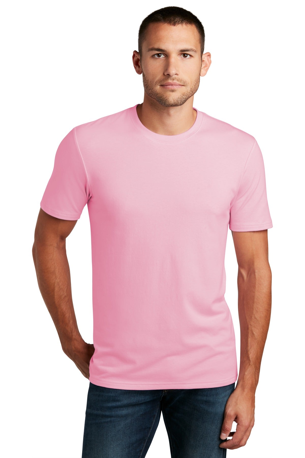 Front View of Lilac District Flex Tee DT7500