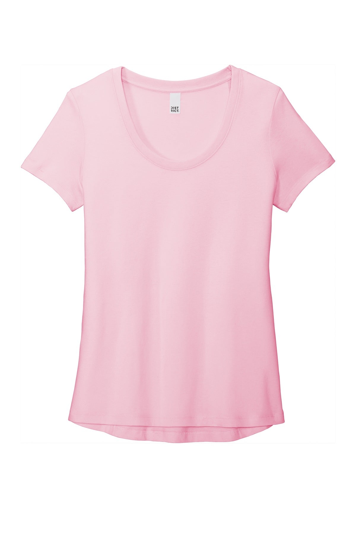 Front View of Lilac District Women's Flex Scoop Neck Tee DT7501