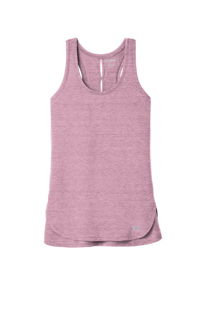 Front View of Lilac Hthr OGIO Women's Luuma Tank. LOG801