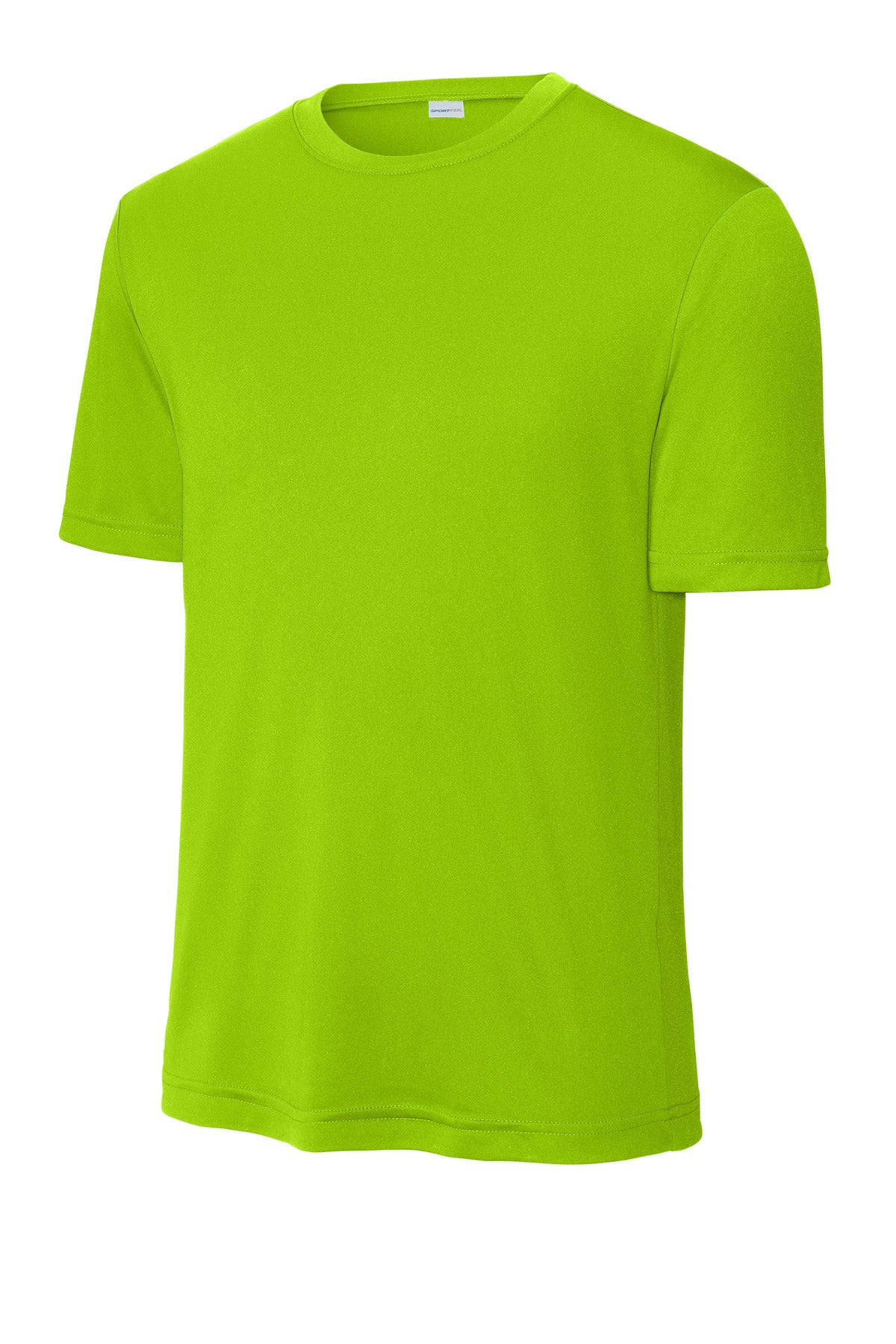 Front View of Lime Shock Sport-Tek Tall PosiCharge Competitor Tee. TST350