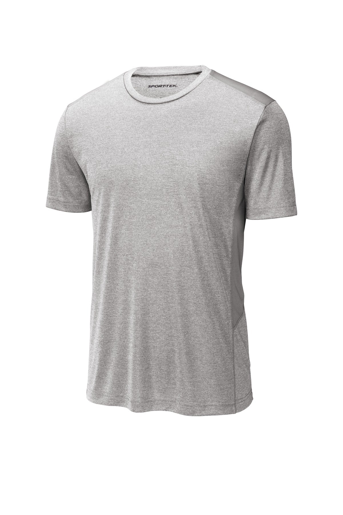 Front View of Lt Gry He/L Gy Sport-Tek Endeavor Tee. ST465