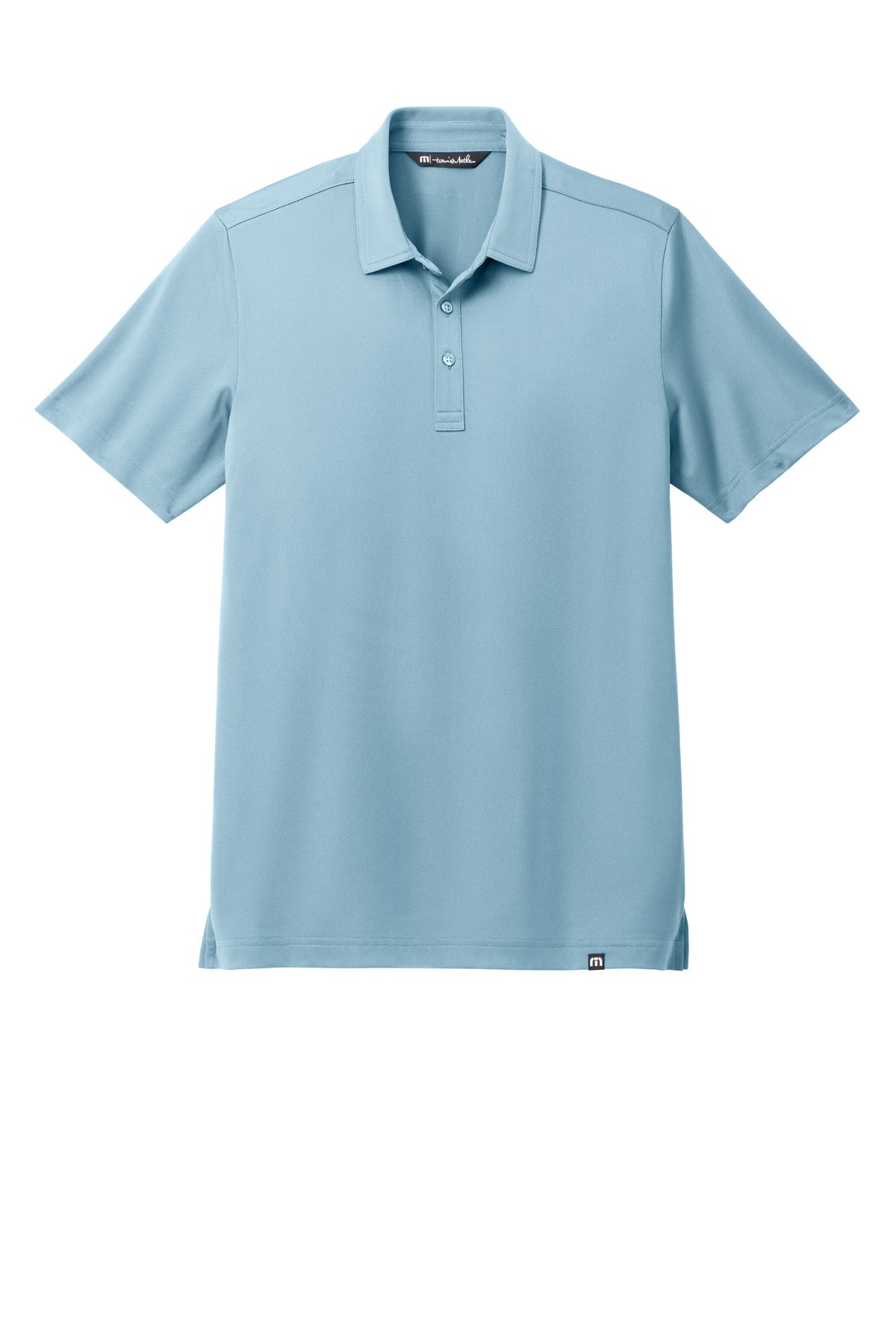 Front View of LtDenimBlu TravisMathew Cabana Solid Polo TM1MAA370