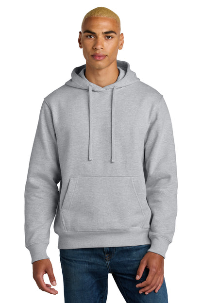 Front View of LtHtGry District V.I.T. Super Heavyweight Fleece Hoodie DT6600