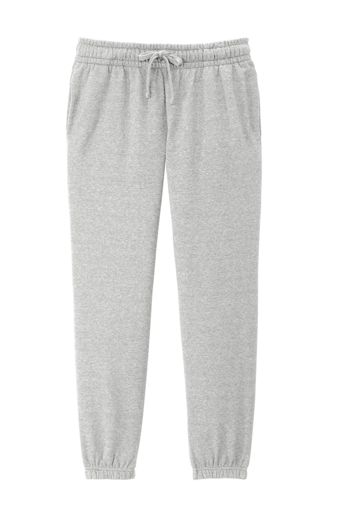 Front View of LtHtGry District Women's V.I.T. Fleece Sweatpant DT6110