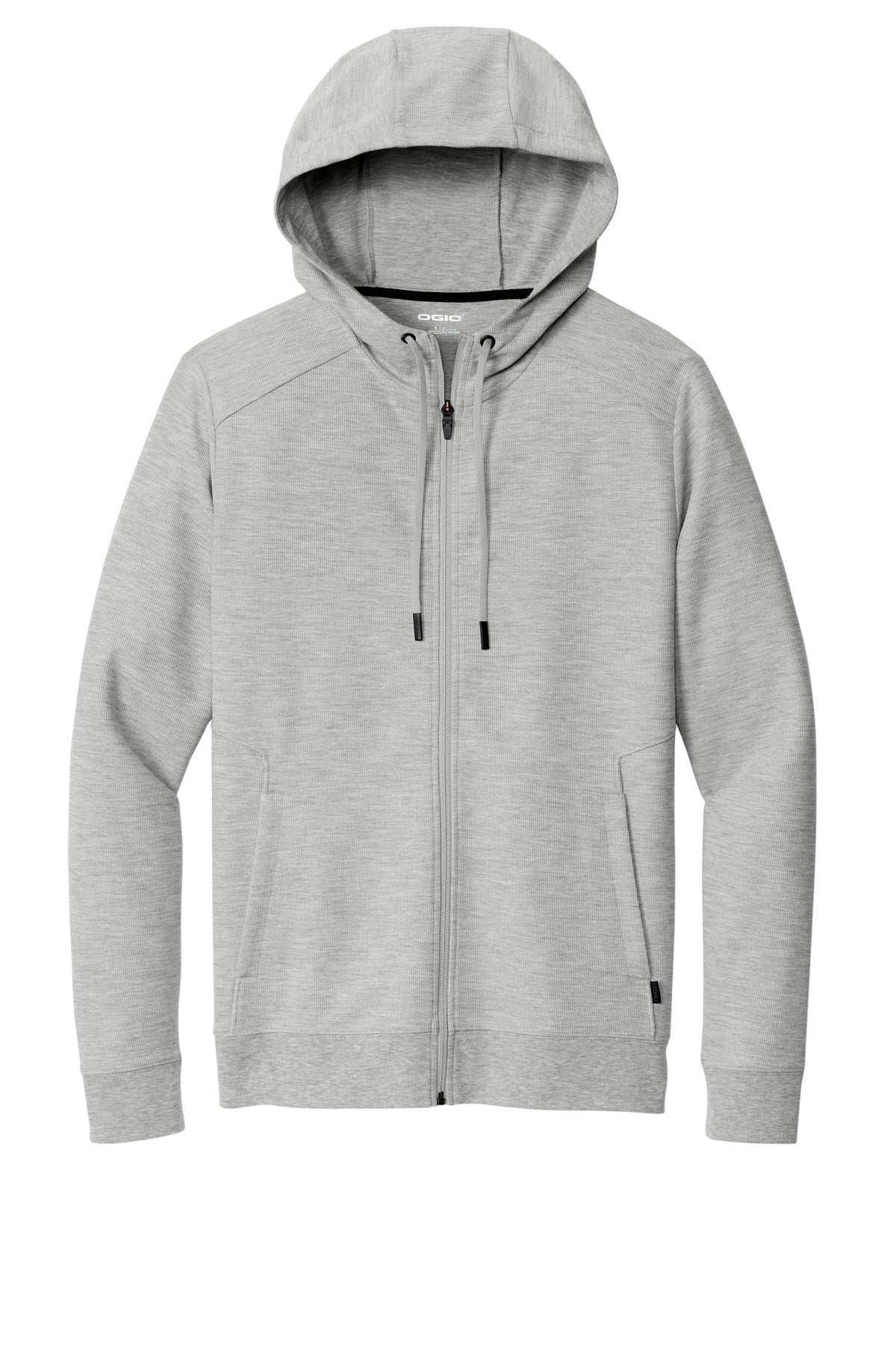 Front View of LtHtGry OGIO Revive Full-Zip OG162