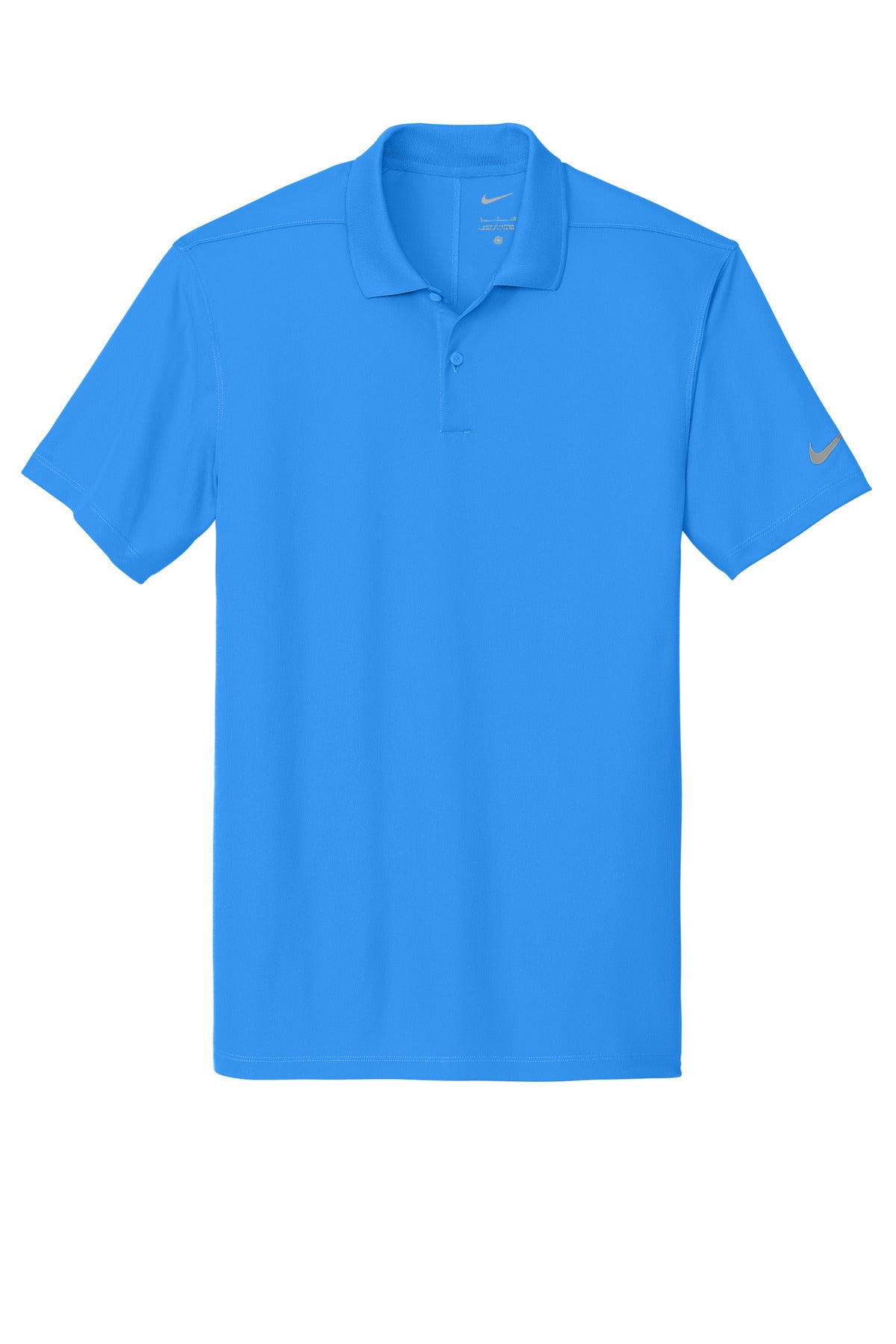 Front View of LtPhoBlue Nike Victory Solid Polo NKDX6684