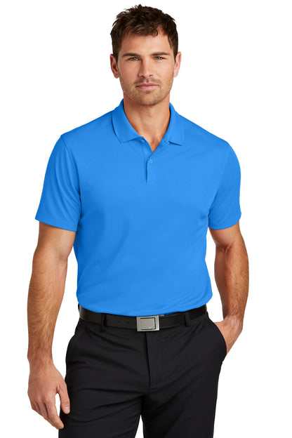 Front View of LtPhoBlue Nike Victory Solid Polo NKDX6684
