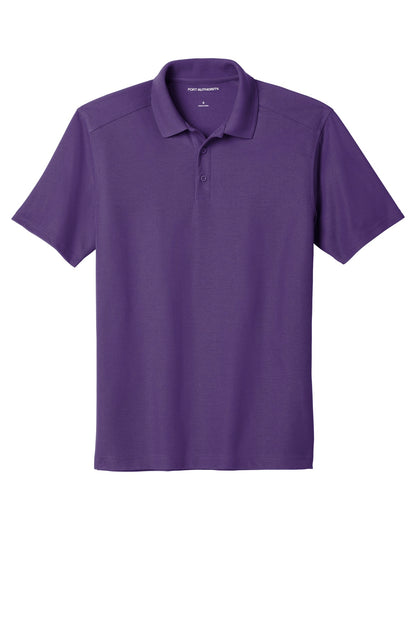Front View of Majestic Purp Port Authority EZPerformance Pique Polo. K600