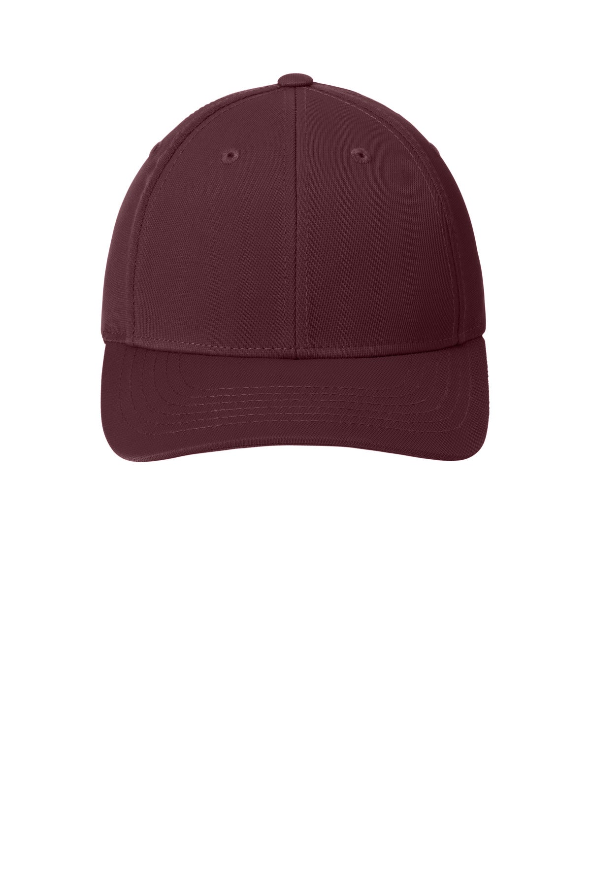 Front View of Maroon Sport-Tek Dry Zone Nylon Cap. STC10