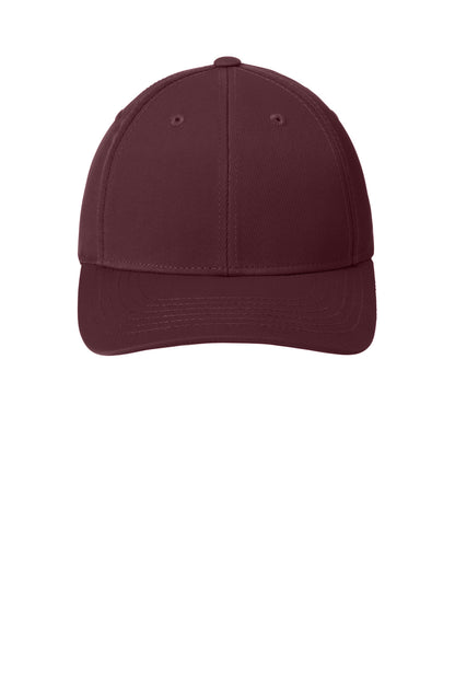 Front View of Maroon Sport-Tek Dry Zone Nylon Cap. STC10