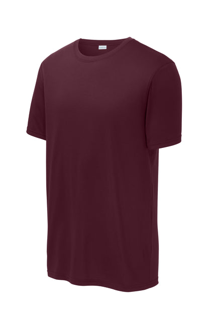 Front View of Maroon Sport-Tek Echo Tee ST760