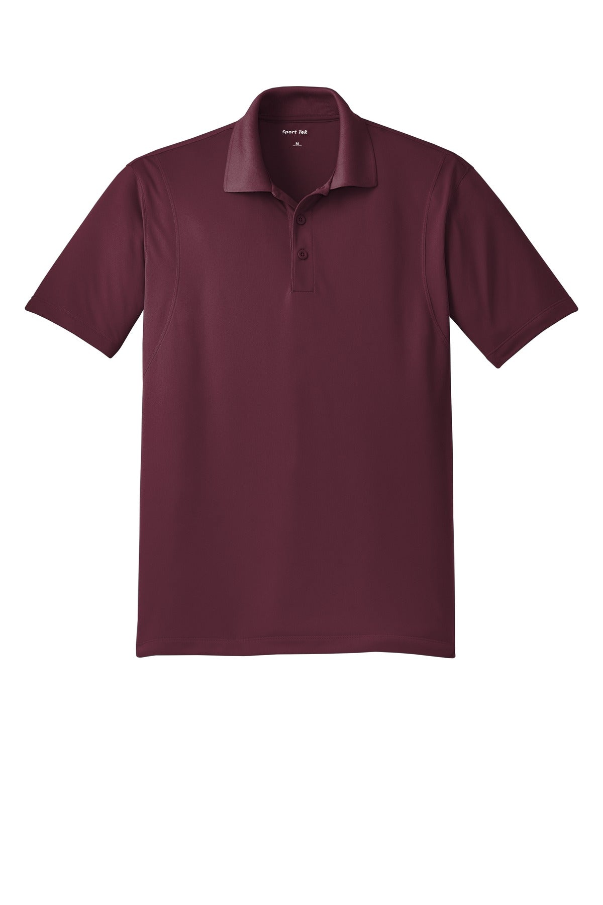 Front View of Maroon Sport-Tek Tall Micropique Sport-Wick Polo. TST650