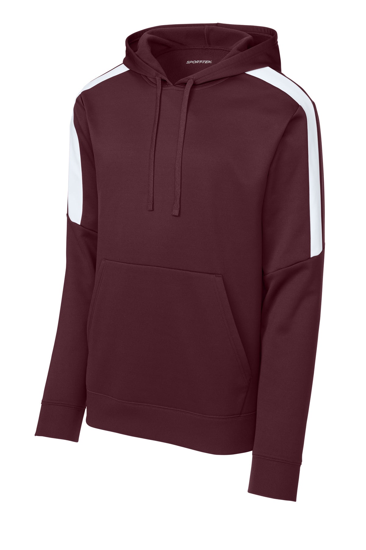 Front View of Mar/White Sport-Tek Sport-Wick Fleece United Pullover Hoodie ST255
