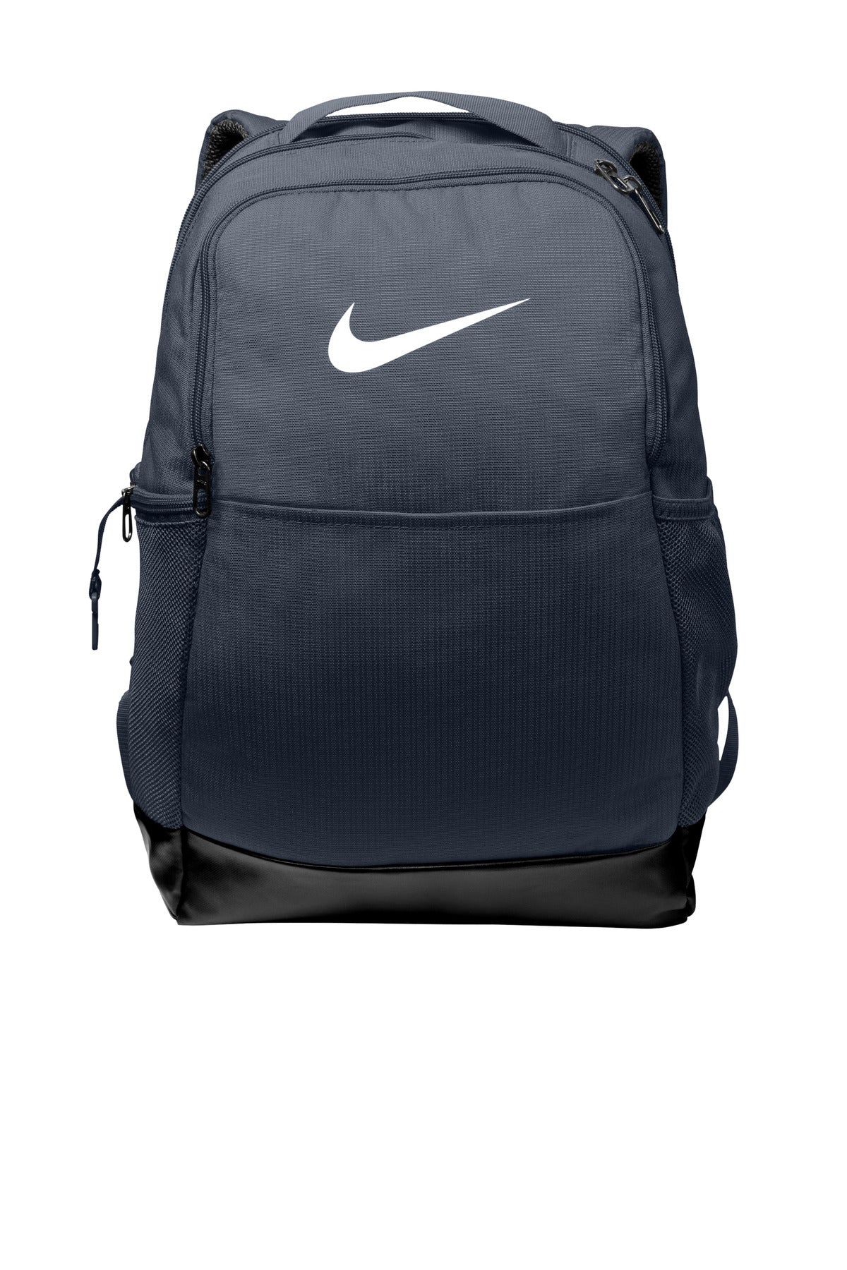Front View of MdntNavy Nike Brasilia Medium Backpack NKDH7709