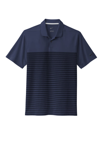 Front View of MdntNavy Nike Dri-FIT Vapor Block Polo NKDC2114