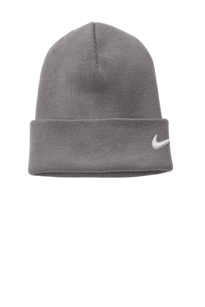 Front View of MediumGrey Nike Team Cuffed Beanie NKFB6539