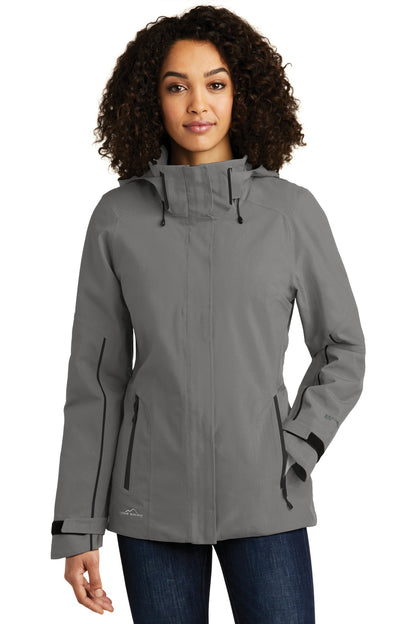 Front View of Metal Grey Eddie Bauer Women's WeatherEdge Plus Insulated Jacket. EB555