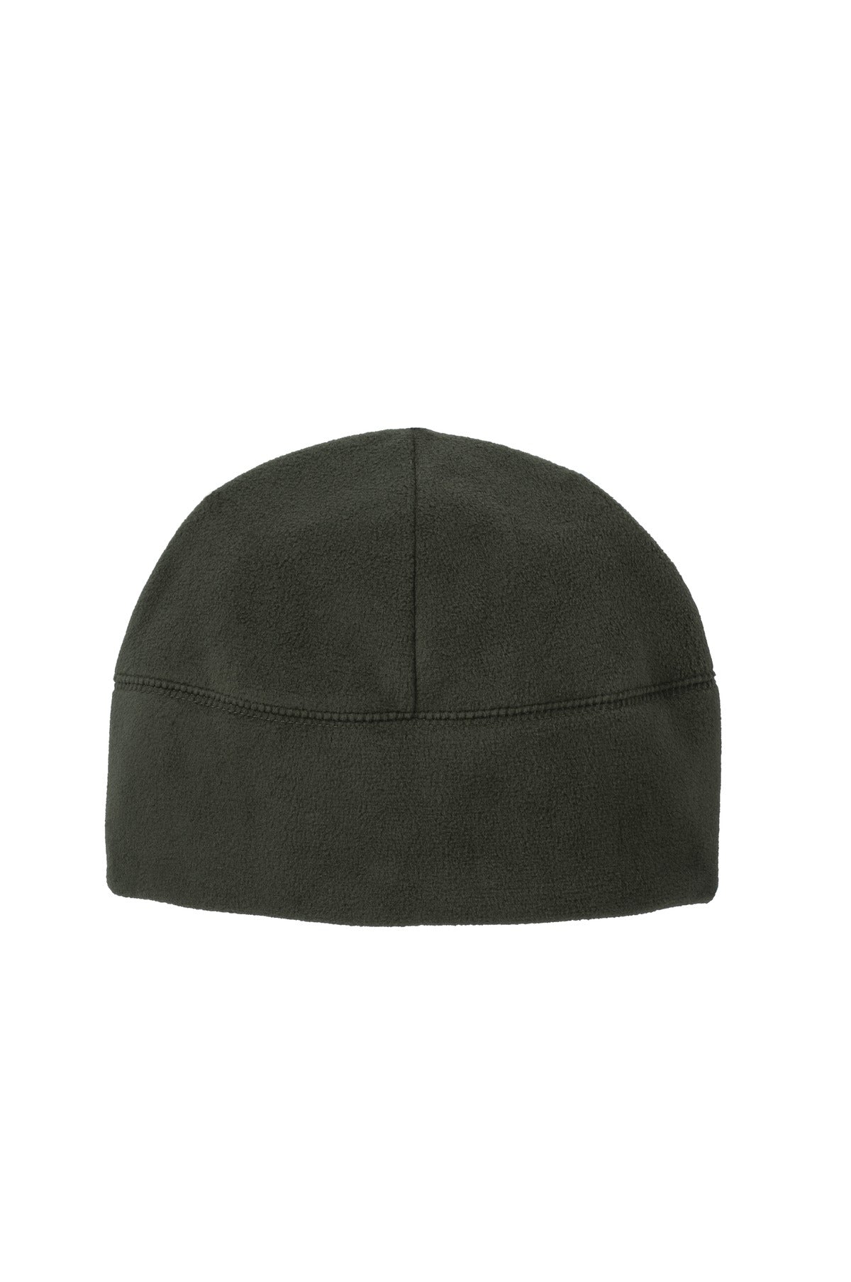Front View of Mineral Green Port Authority Fleece Beanie. C918