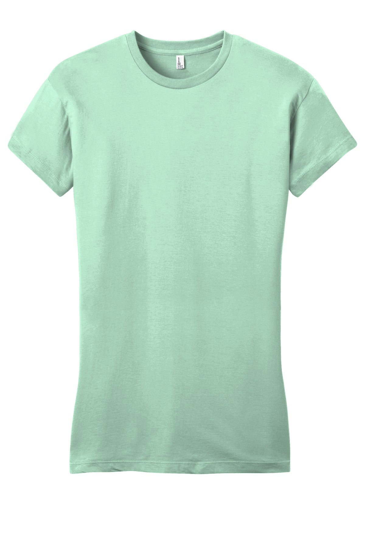Front View of Mint District Women's Fitted Very Important Tee . DT6001