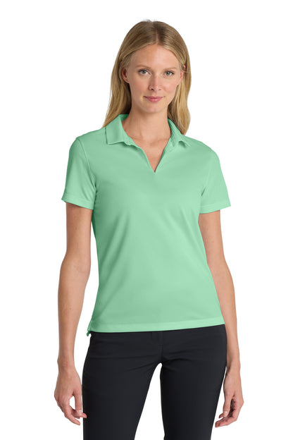 Front View of Mint Nike Women's Dri-FIT Micro Pique 2.0 Polo NKDC1991