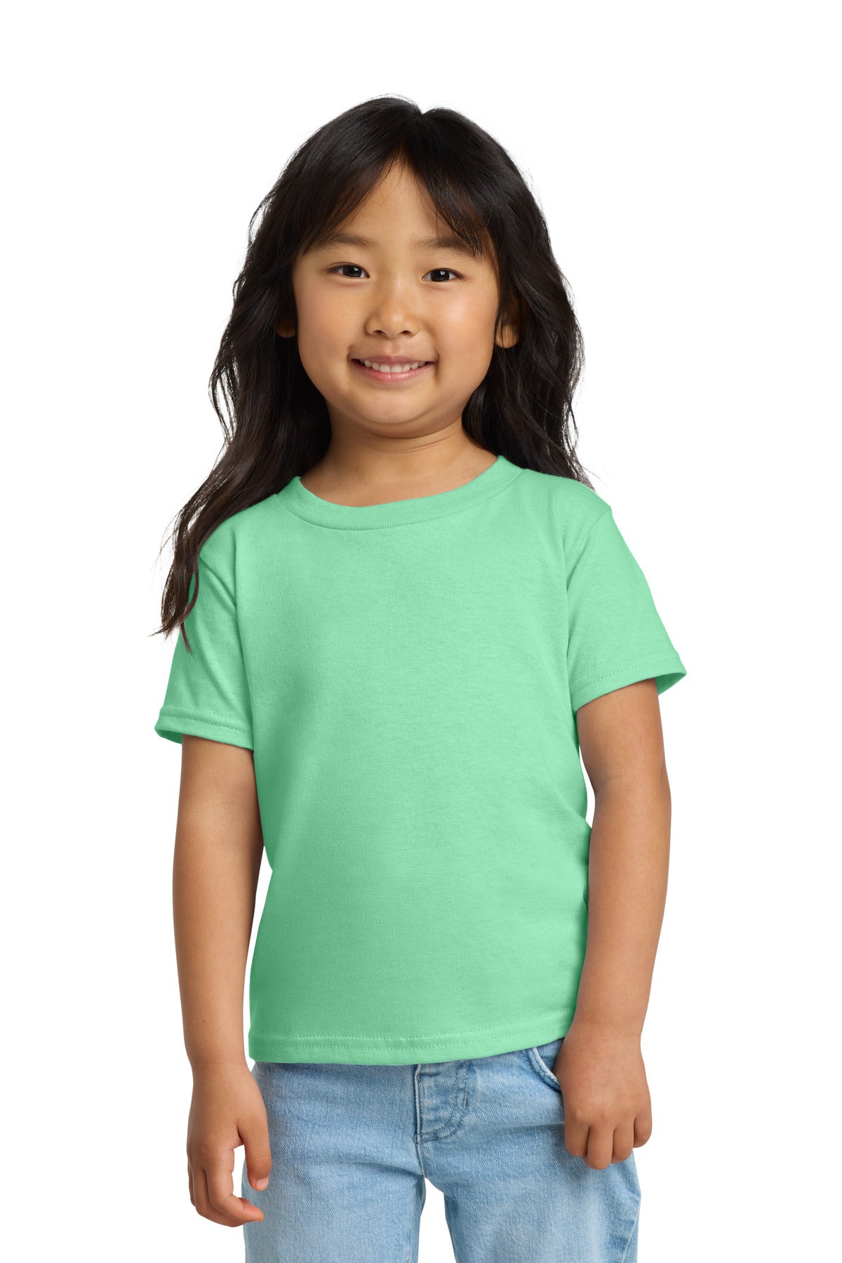 Front View of MintGreen Gildan Heavy Cotton Toddler T-Shirt 5100P