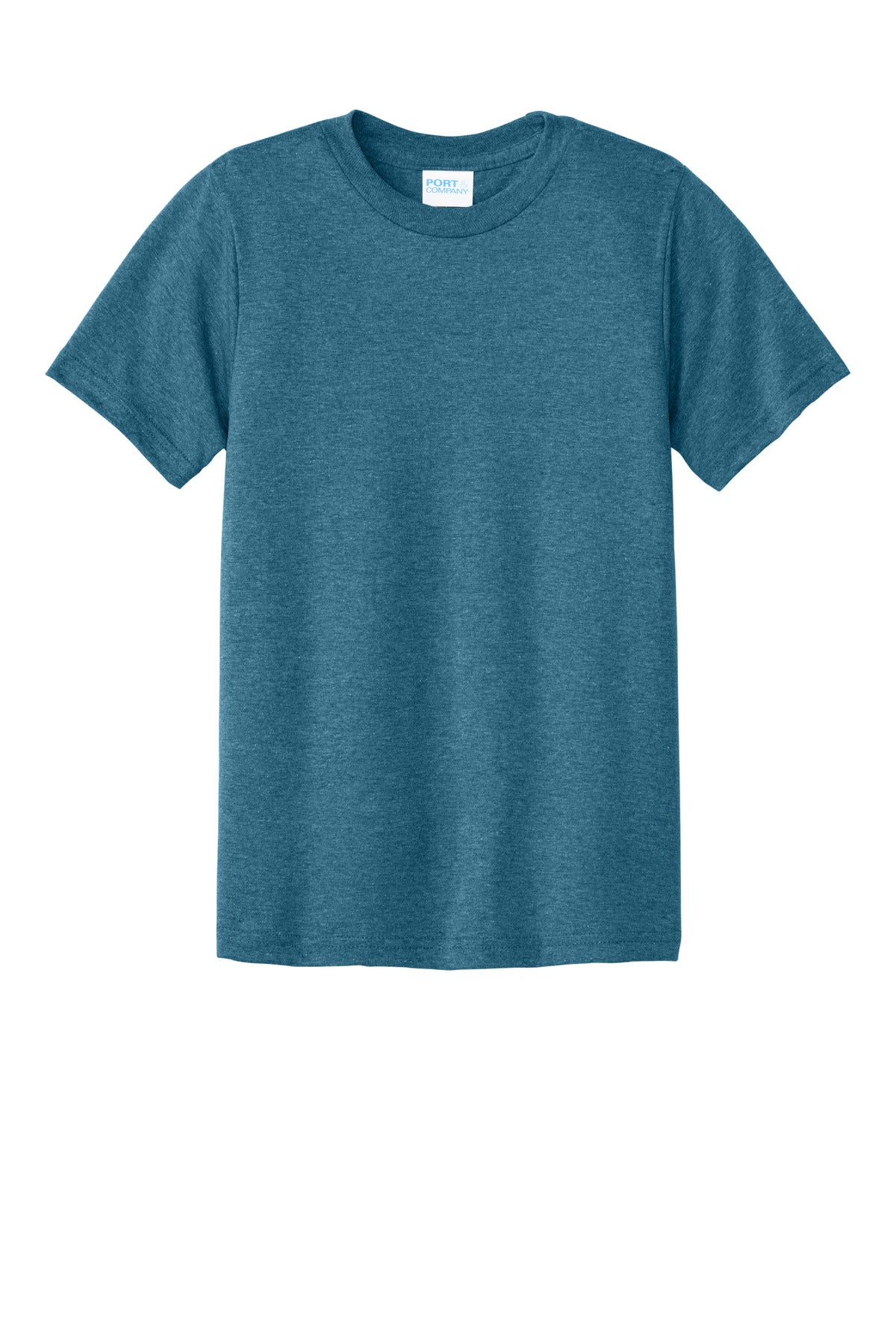 Front View of MntainBlHt Port & Company Youth CVC Tee PC340Y