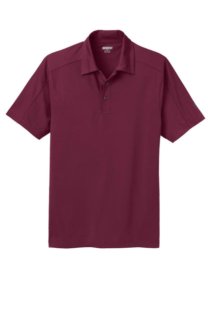 Front View of Molten Maroon OGIO Linear Polo. OG1030