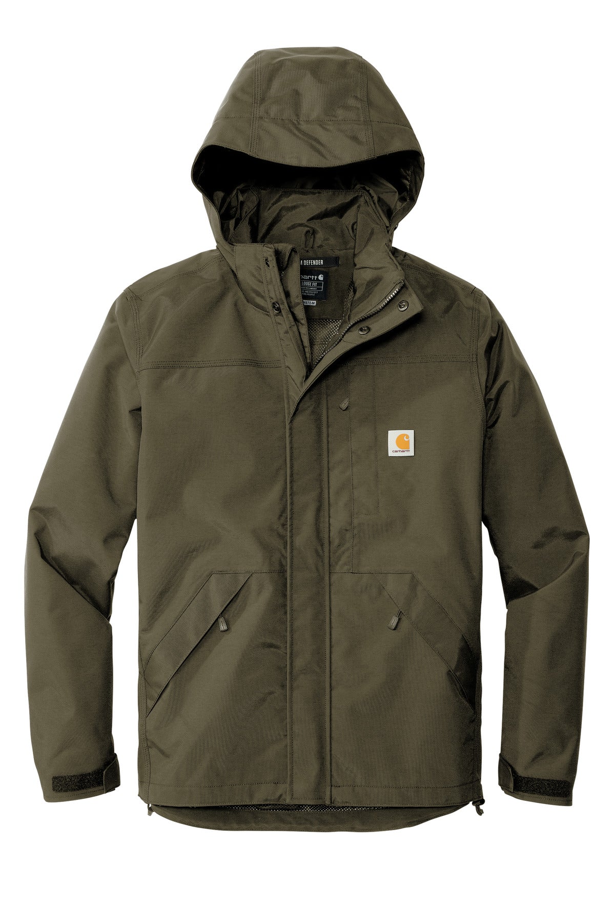 Front View of Moss Carhartt Storm Defender Shoreline Jacket CT104670
