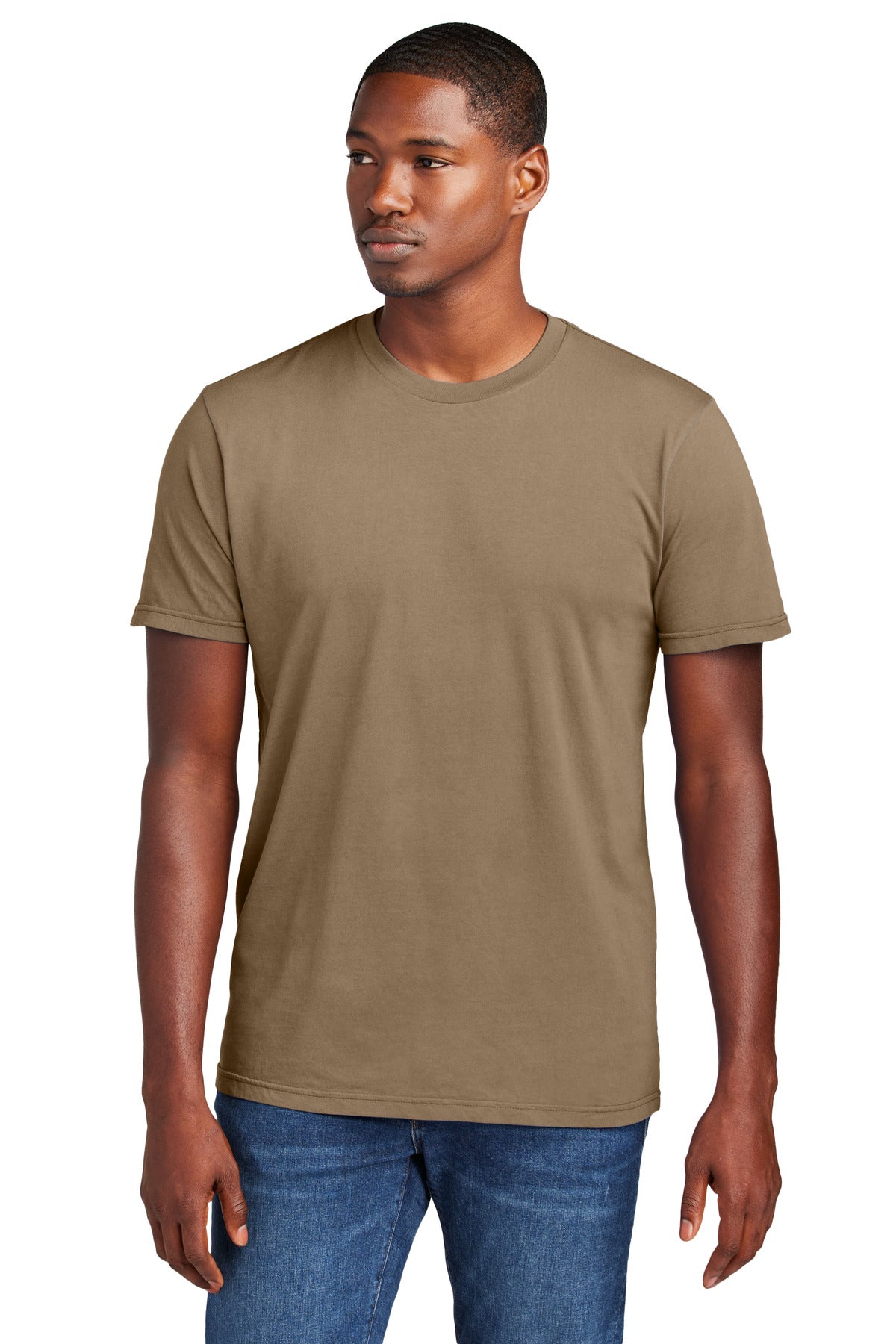 Front View of Mushroom District Wash Tee DT2101