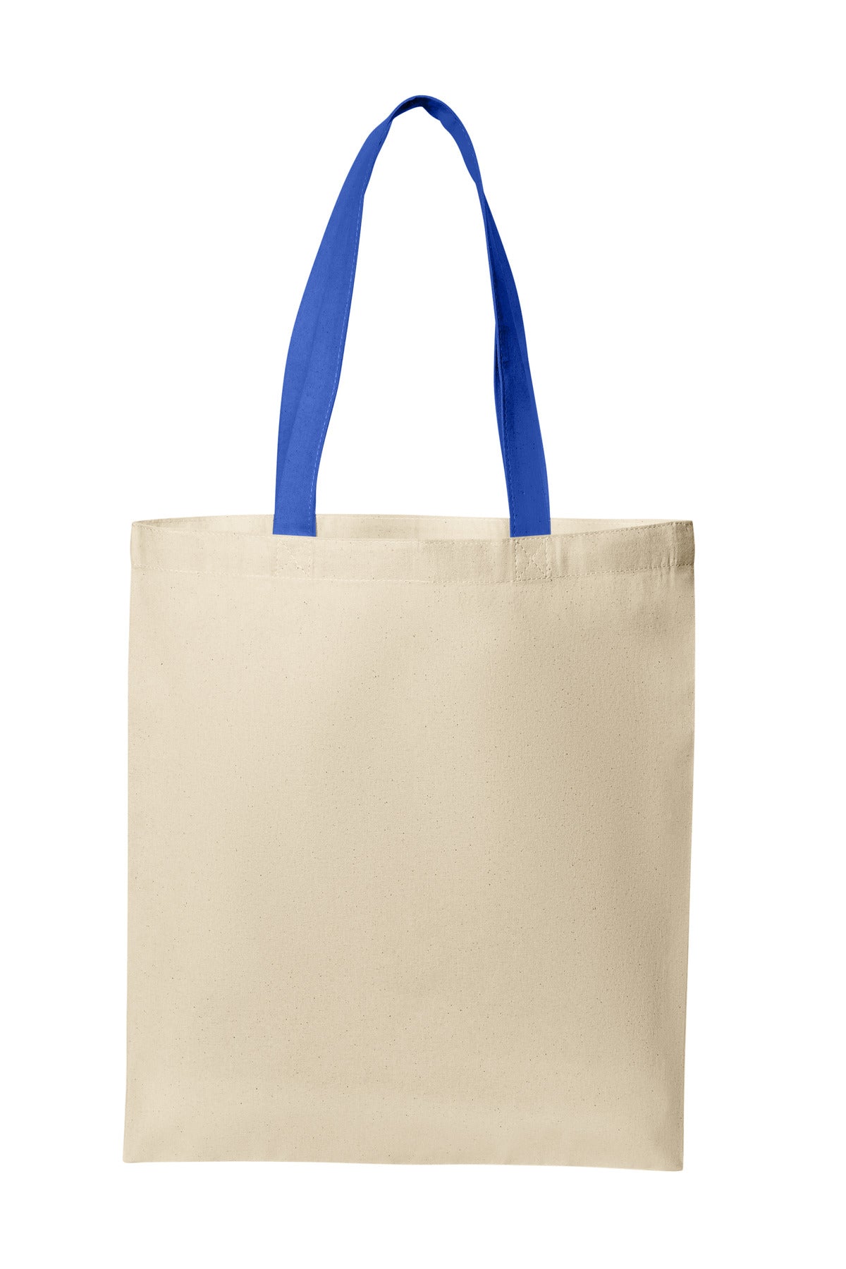 Front View of Nat/TrRoyl Port Authority Core Cotton Tote BG1500