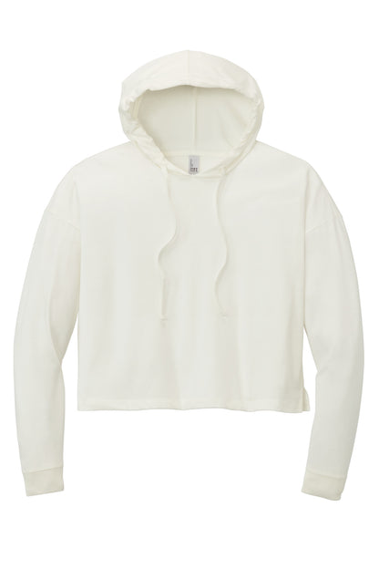 Front View of Natural District Women's Perfect Tri Midi Long Sleeve Hoodie DT1390L