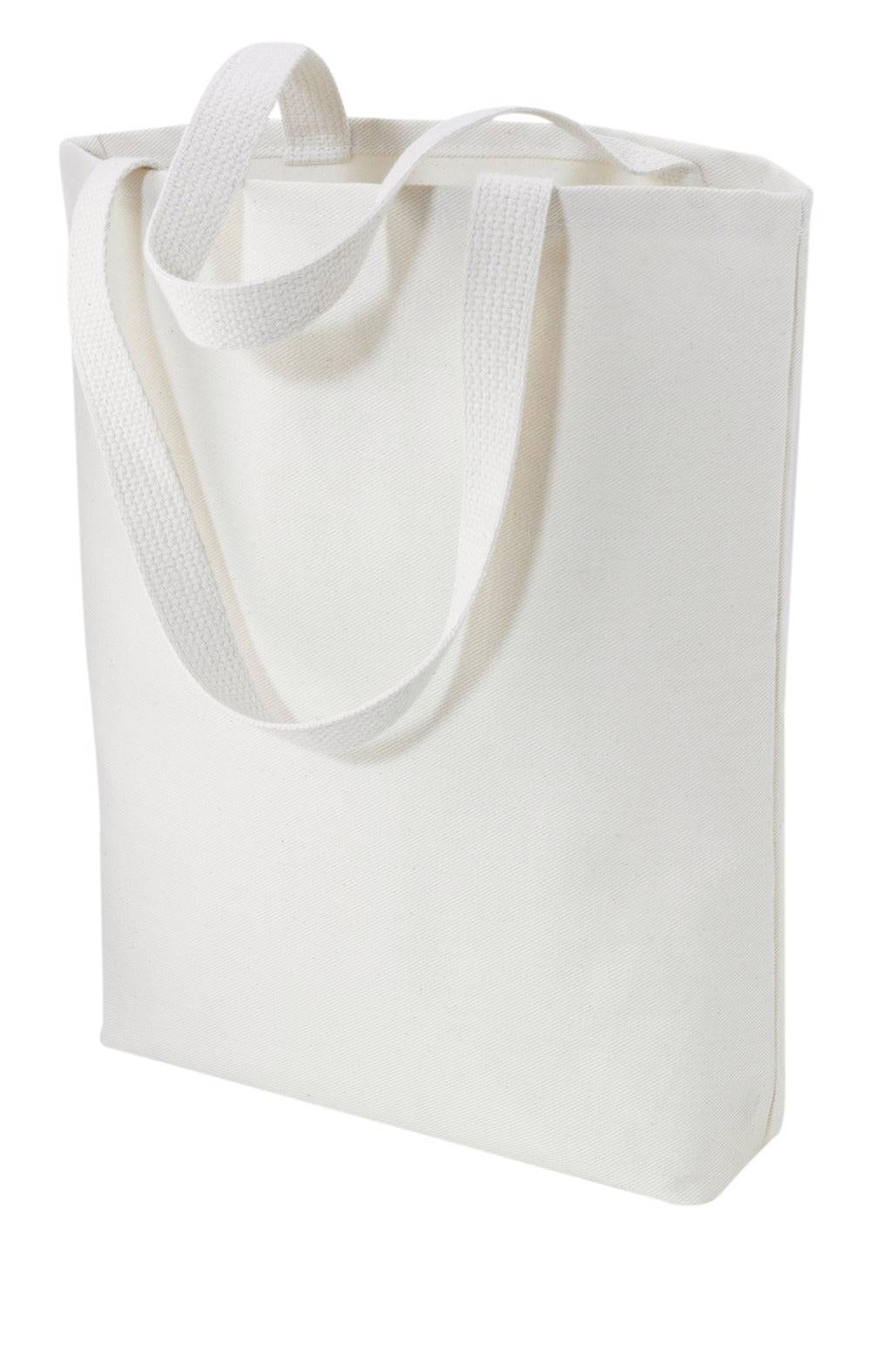 Front View of Natural Port Authority - Ideal Twill Convention Tote. B050