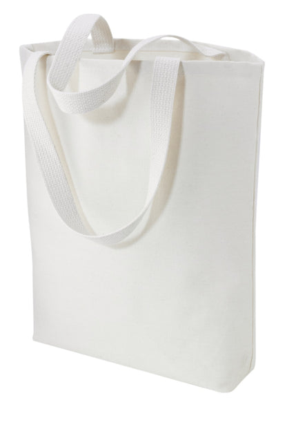 Front View of Natural Port Authority - Ideal Twill Convention Tote. B050
