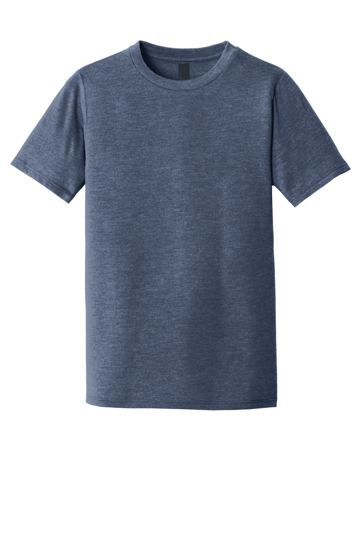 Front View of Navy Frost District Youth Perfect Tri Tee. DT130Y