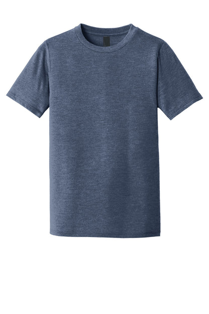 Front View of Navy Frost District Youth Perfect Tri Tee. DT130Y