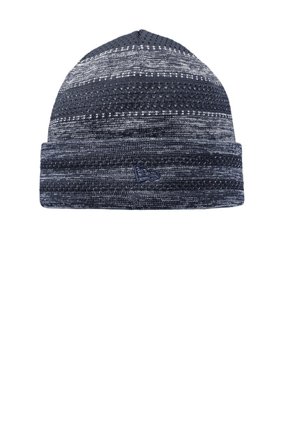 Front View of Navy New Era On-Field Knit Beanie NE906