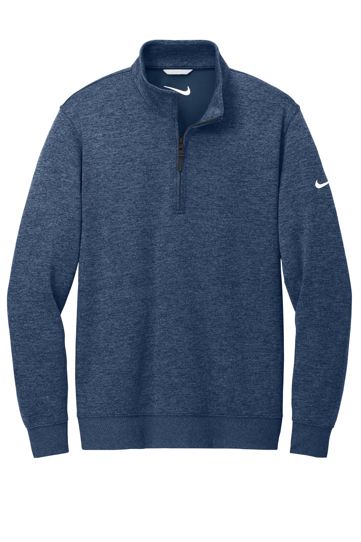 Front View of Navy Nike Dri-FIT Corporate 1/2-Zip NKFD9892