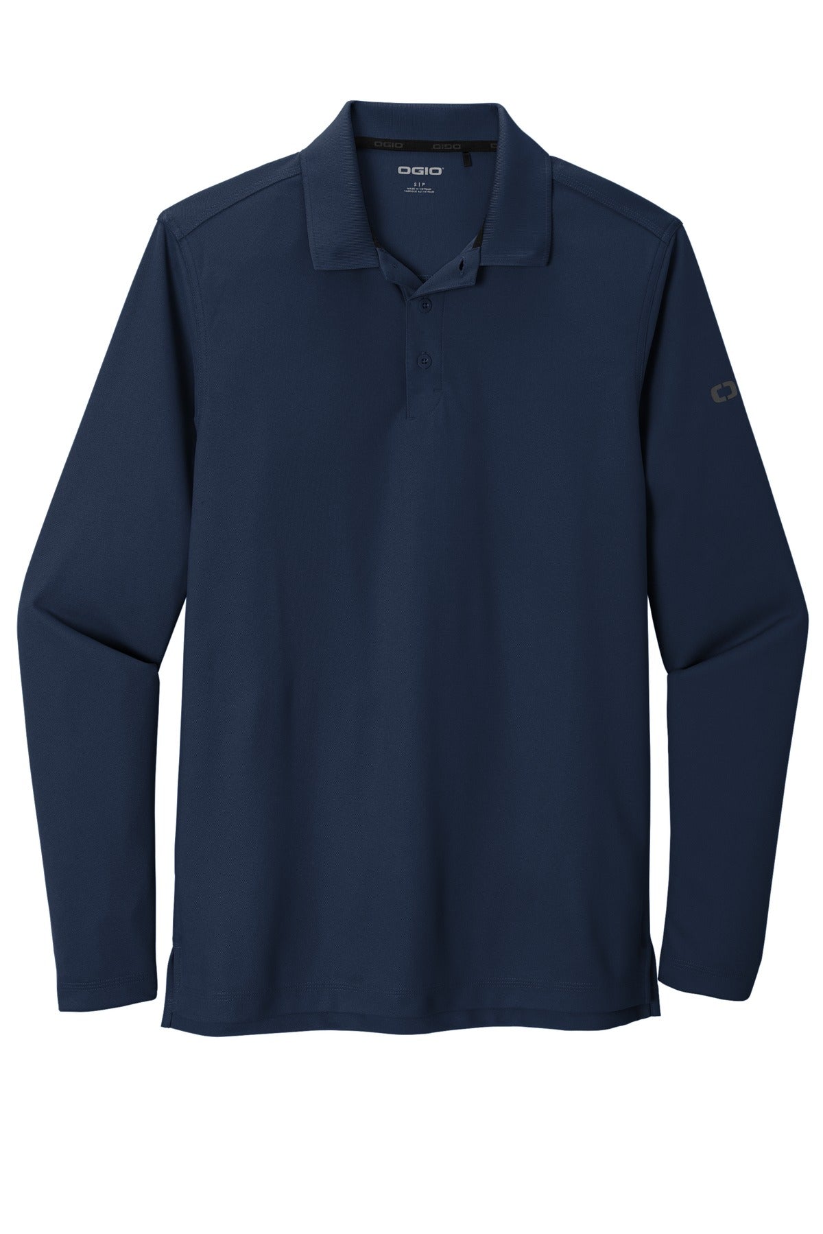 Front View of Navy OGIO Caliber2.0 Long Sleeve OG105