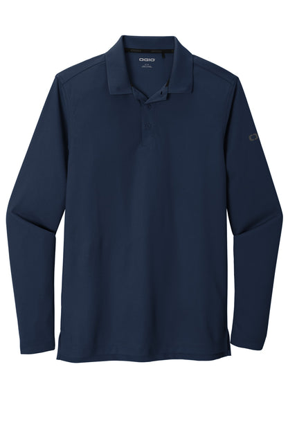 Front View of Navy OGIO Caliber2.0 Long Sleeve OG105