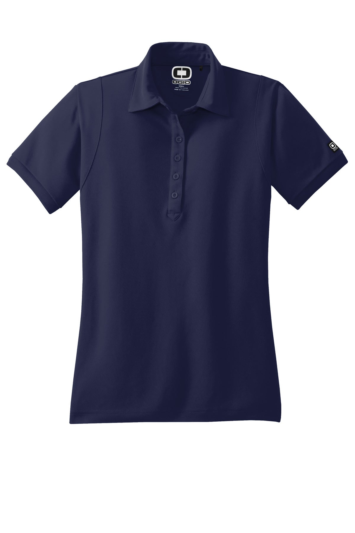 Front View of Navy OGIO - Jewel Polo. LOG101