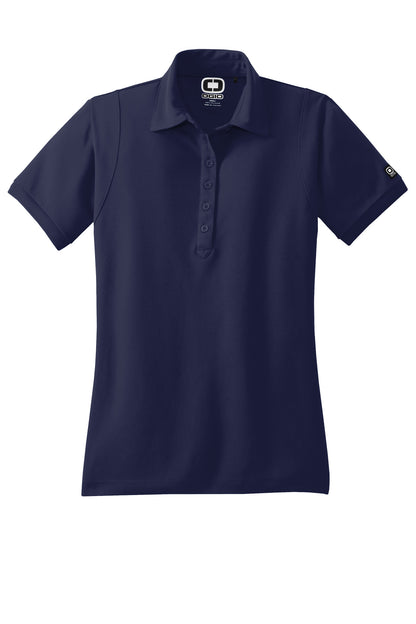 Front View of Navy OGIO - Jewel Polo. LOG101