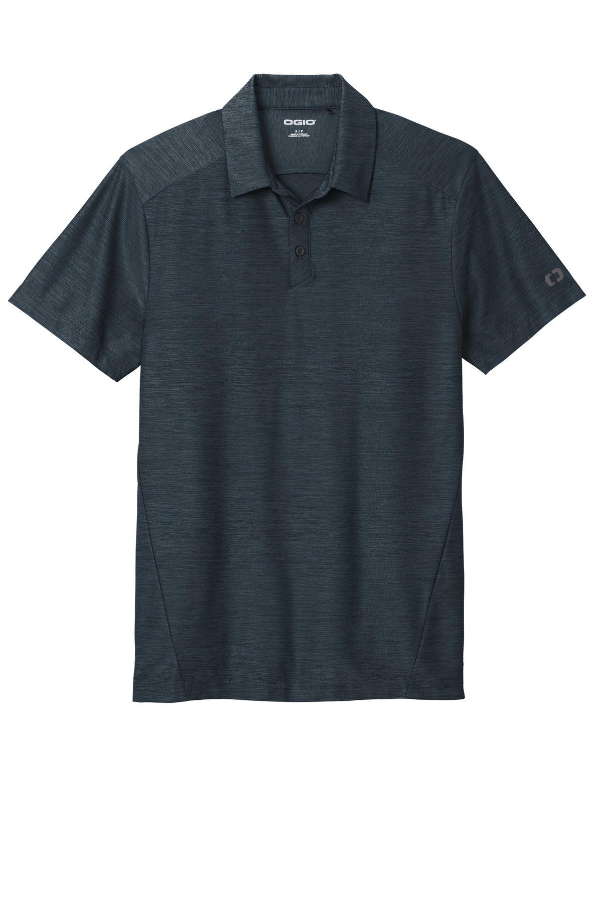 Front View of Navy OGIO Slate Polo. OG143