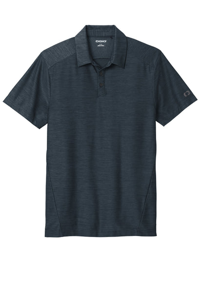 Front View of Navy OGIO Slate Polo. OG143