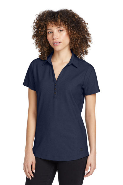 Front View of Navy OGIO Women's Onyx Polo. LOG126